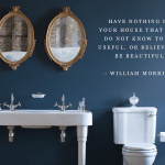 basins with morris quote