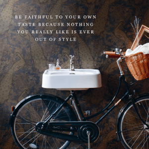 bike with quote